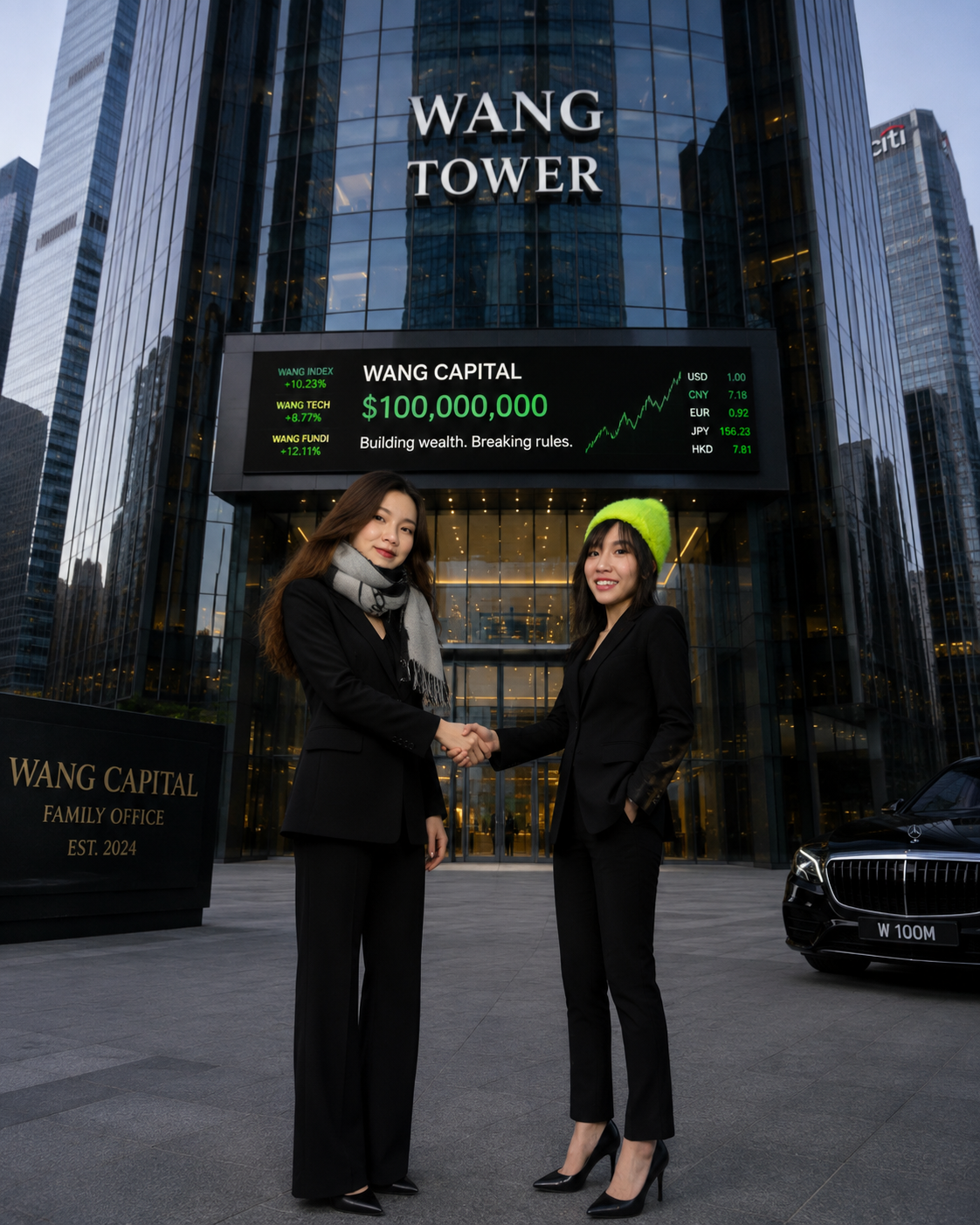Wang Capital founding partners at Wang Tower